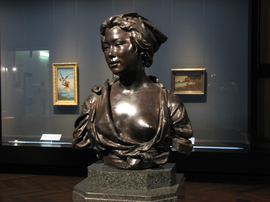 Sculpture, Japanese Woman, Tokyo National Museum