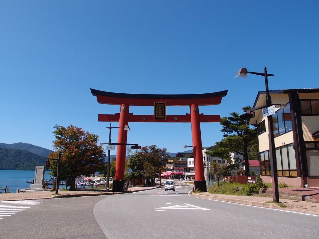 Torii @ Lake Chuzenji @ Nikko