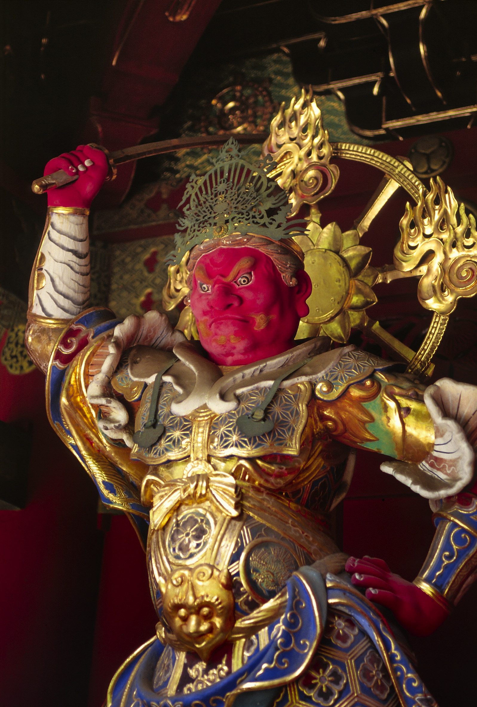 Statue at Taiyu-in Mausoleum (Rinno-ji), Nikko...