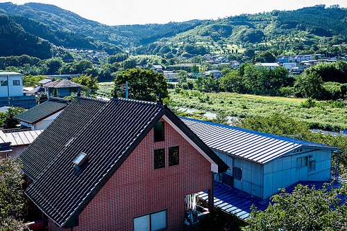 Onishi from Yamori house roof, Japan