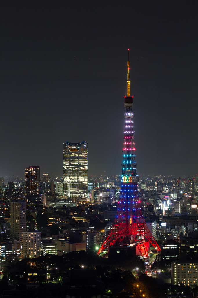 Night View with Tokyo Tower Special Lightup  (Shibakouen, Tokyo, Japan)