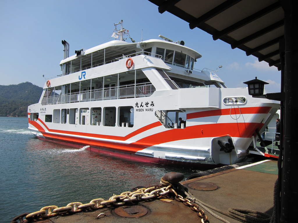 JR ferry at Miyajima