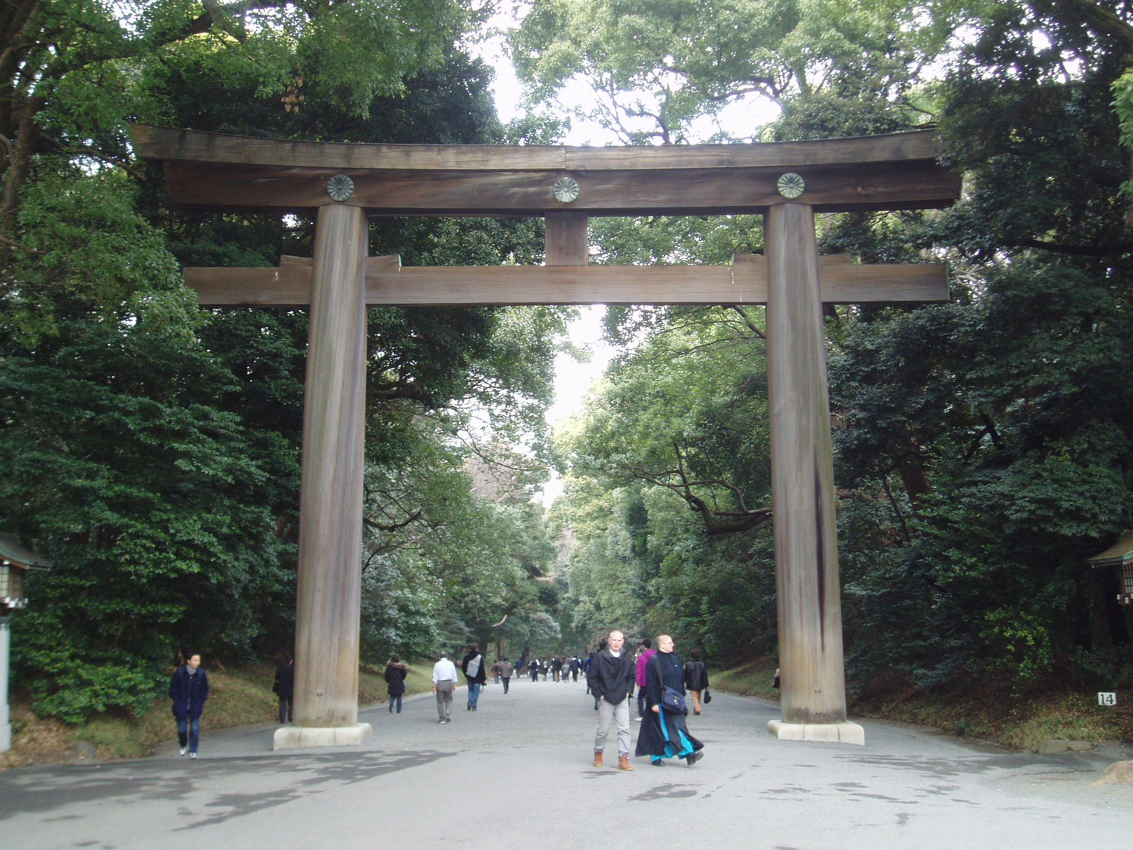 Big torii at the Meiji shrine