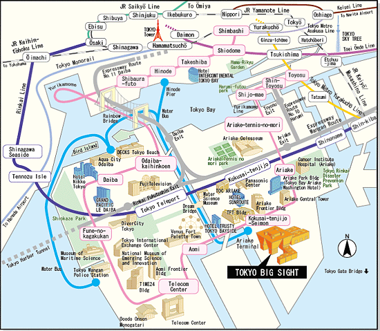 Tokyo Big Sight access Map