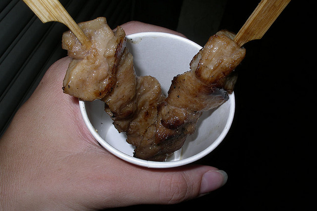 Awa Odori food yakitori (photo:flickr.com/photos/magtravels)