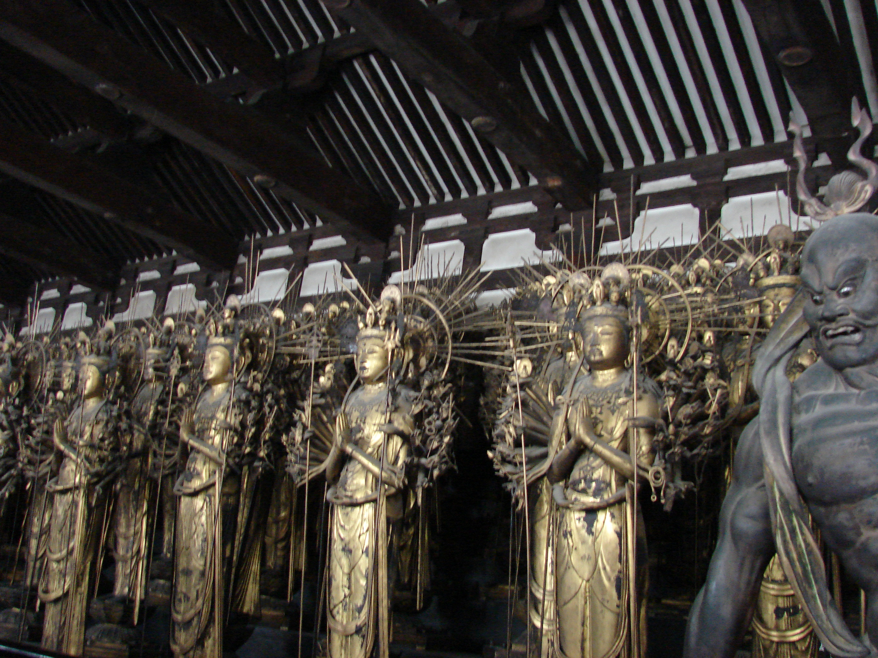 Sanjusangendo statues kyoto