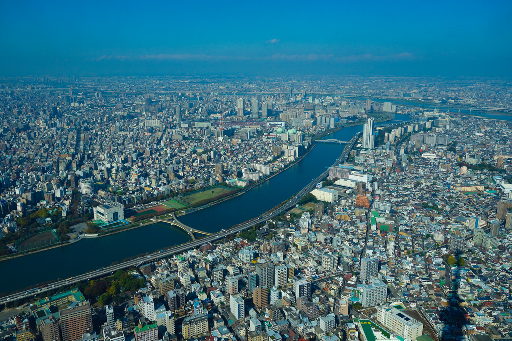 Tokyo from high up @ Tokyo Skytree