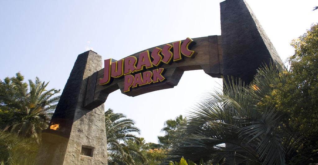 Jurassic Park entrance at USJ