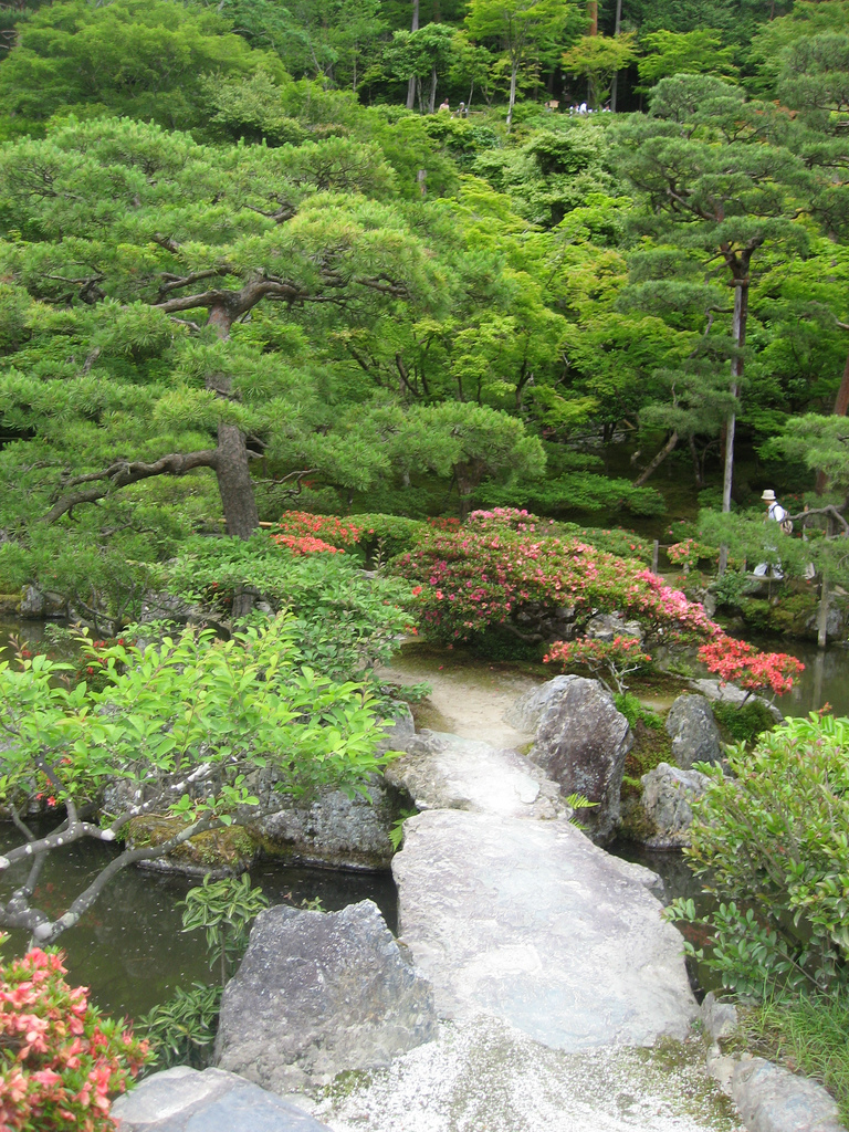 Ginkaku-ji (銀閣寺, lit. "Temple of the Silver Pavilion"), officially named Jishō-ji (慈照寺, lit. "Temple of Shining Mercy")