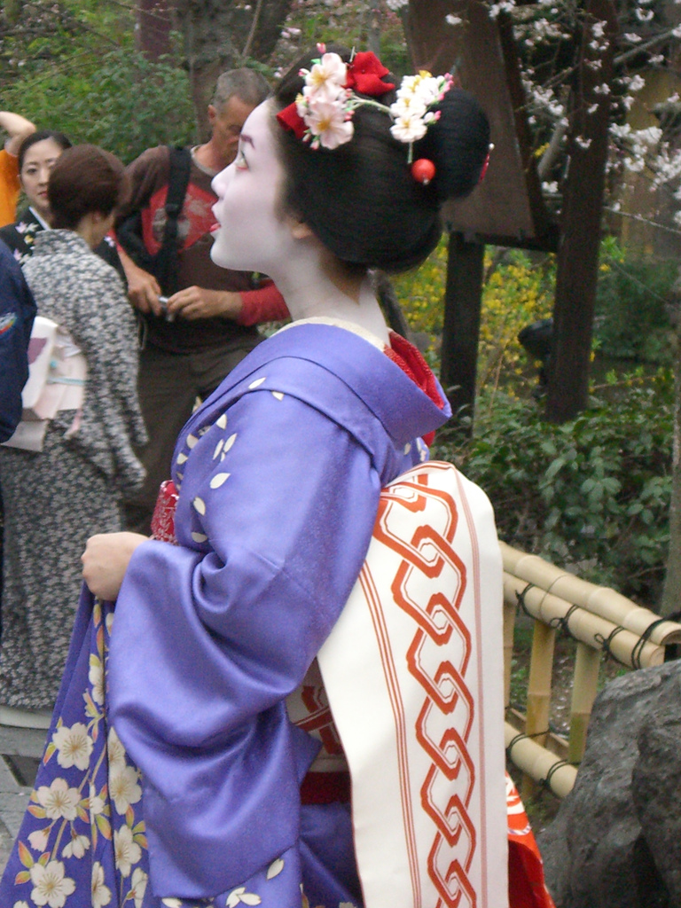 Geisha at the Gion-shirakawa festival in Kyoto 2; 孝比呂、舞妓、京都