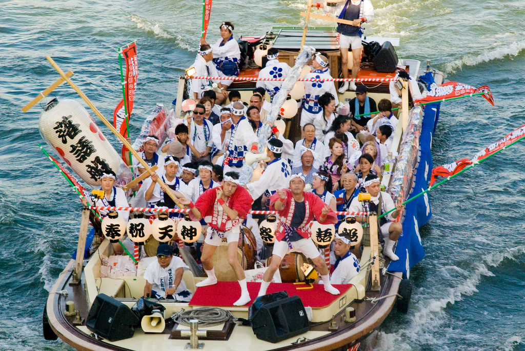 Tenjin Matsuri (天神祭) boats!