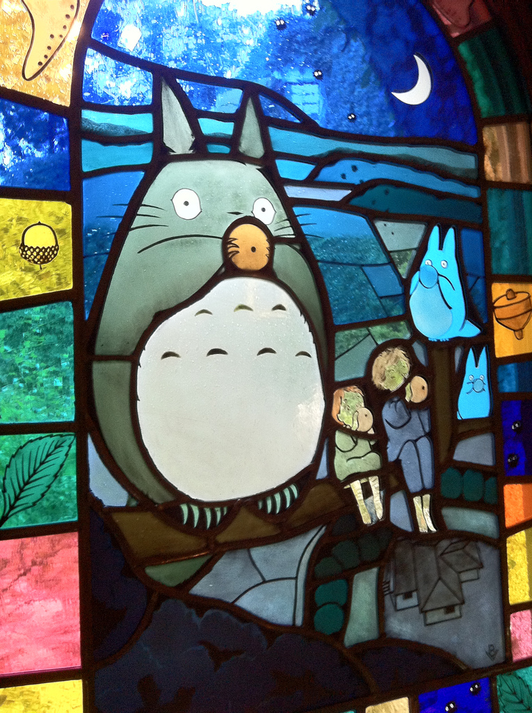 Ghibli Museum stained glass