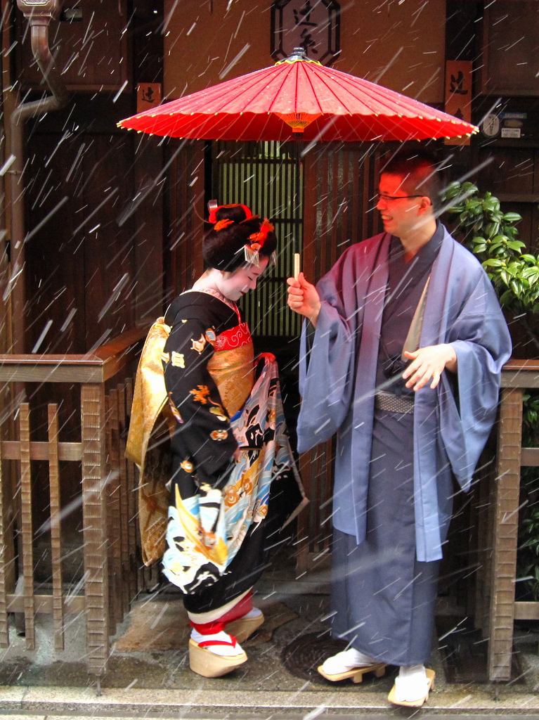 Maiko in the snow