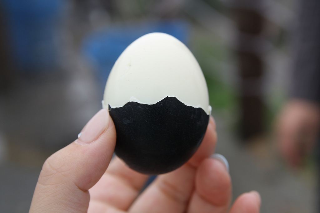 Owakudani black egg