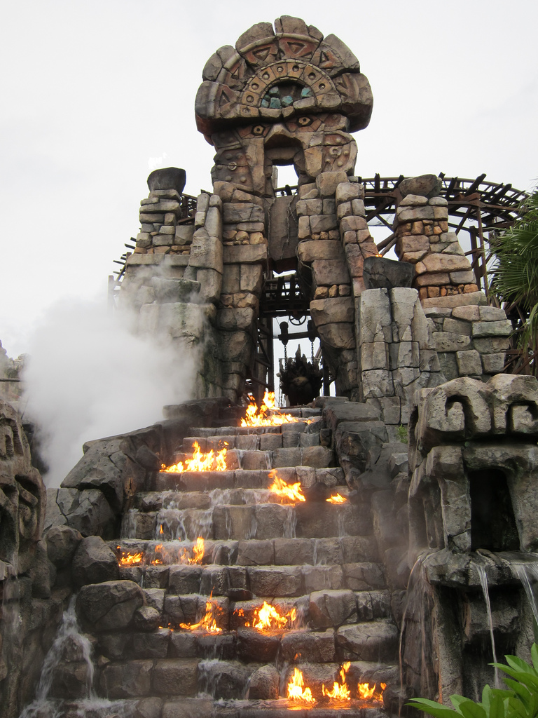 Raging Spirits ride at DisneySea