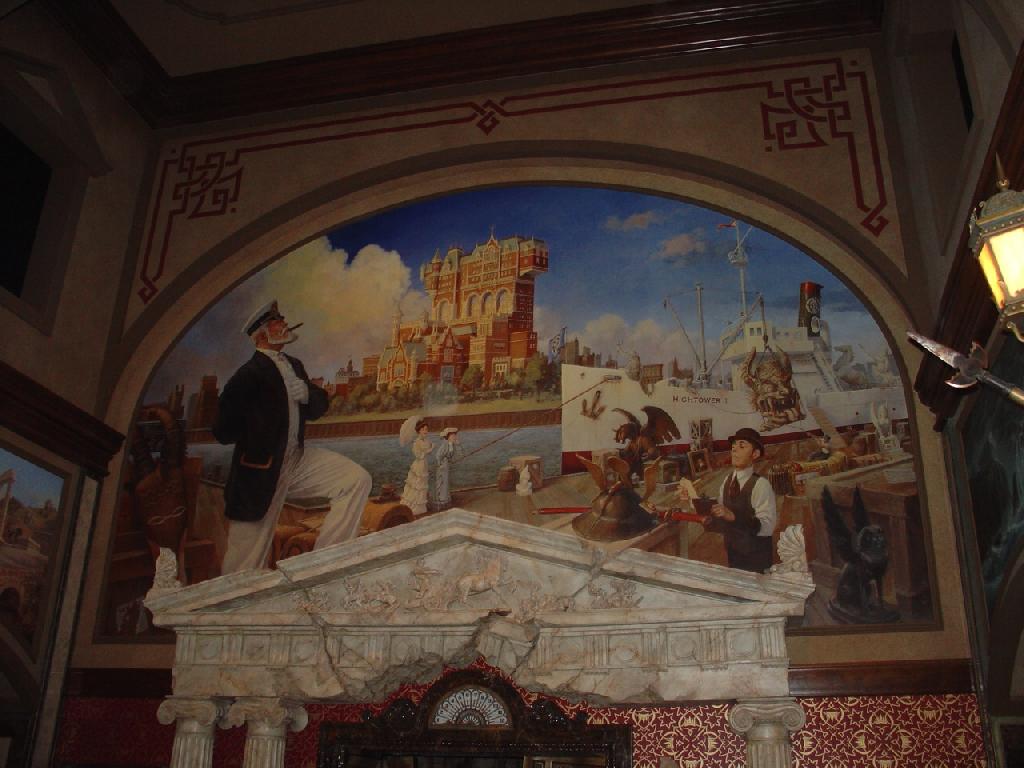 Mural Above the Elevator at Tower Of Terror @ DisneySea