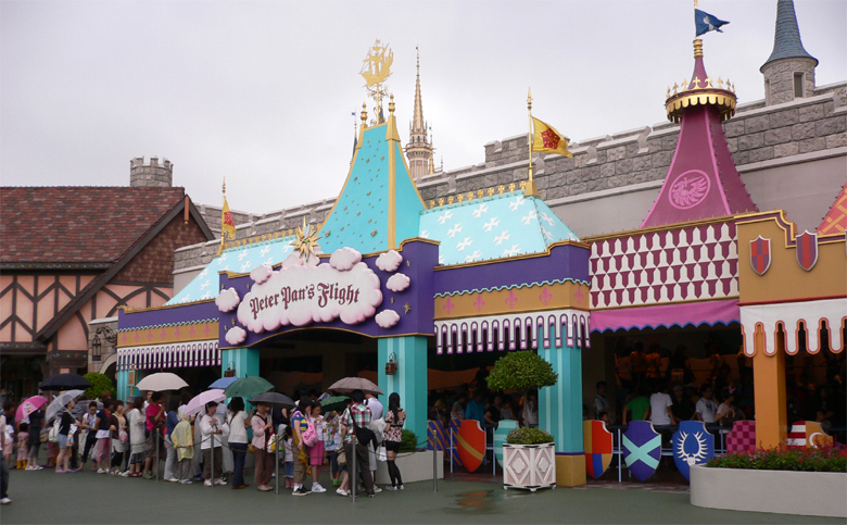 Peter Pan's Flight at Tokyo Disneyland (Photo courtesy of commons.wikimedia.org photo by ARICAD)