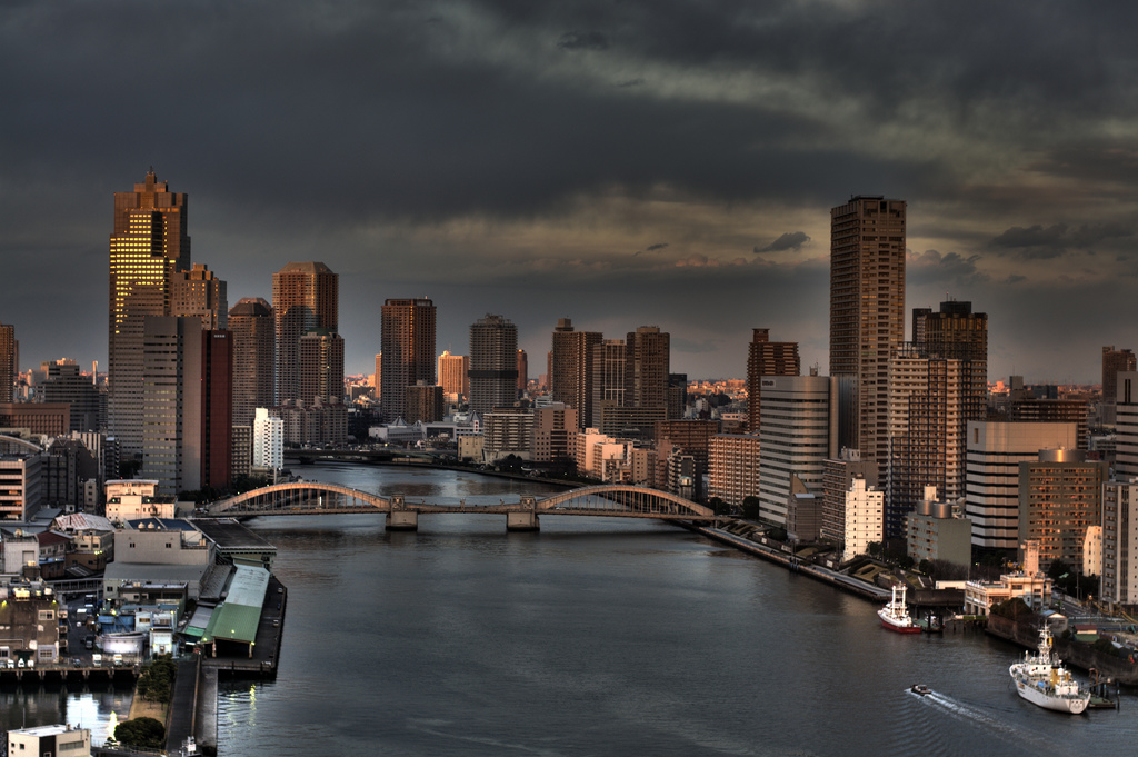 Kachidoki bridge in Tokyo