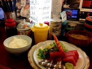 Tokyo’s Tsukiji Fish Market Sashimi Restaurant