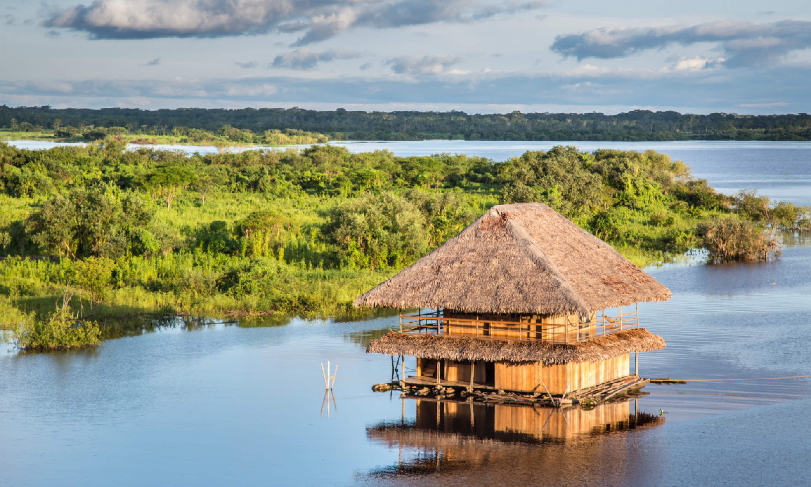 Traditional house on the Amazon river in Iquitos (Shutterstock)