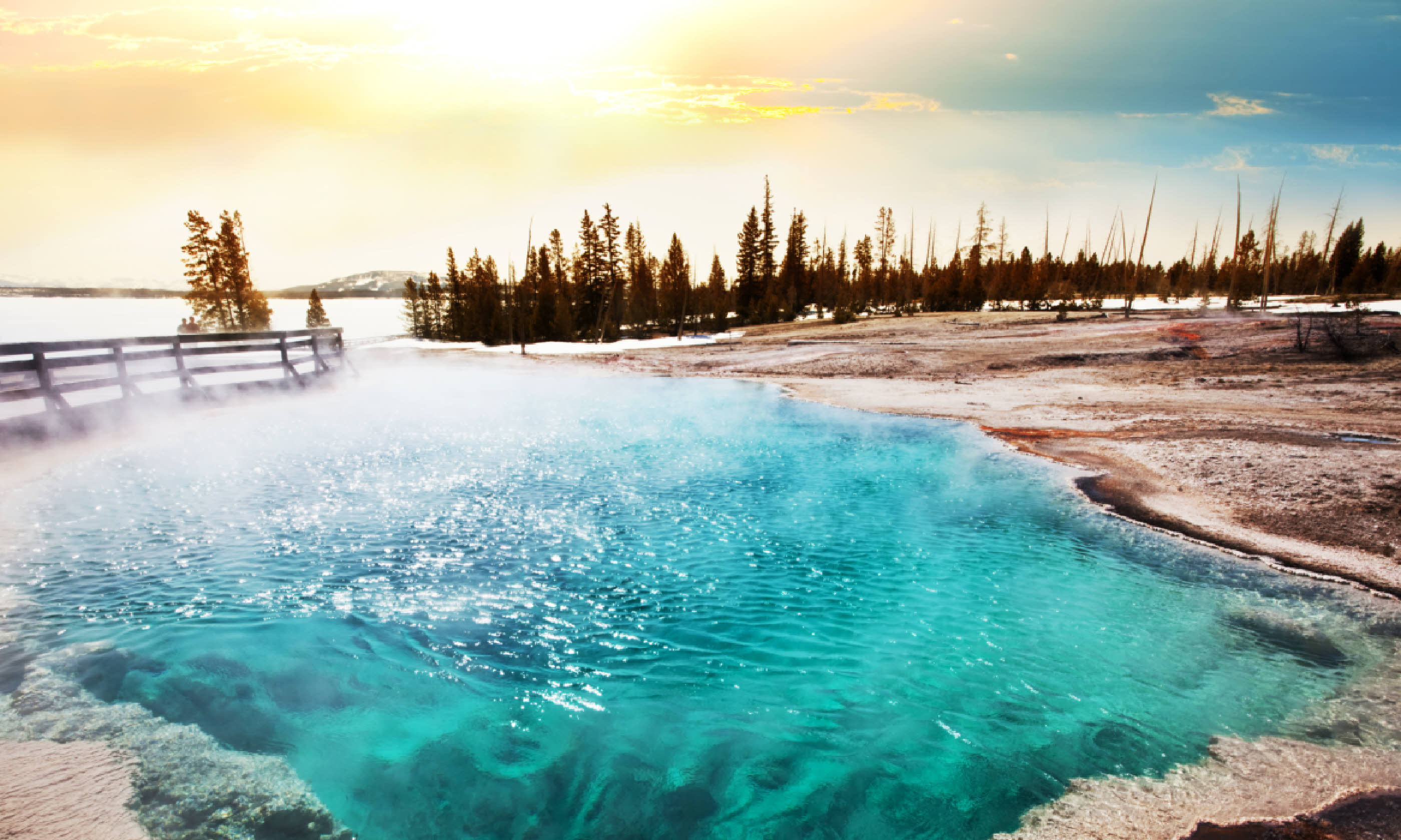 Hot springs in Yellowstone NP (Shutterstock: see credit below)