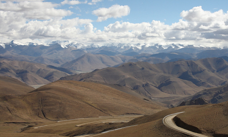 Himalaya seen from the Pang-la Pass in Tibet (Einar Fredriksen)