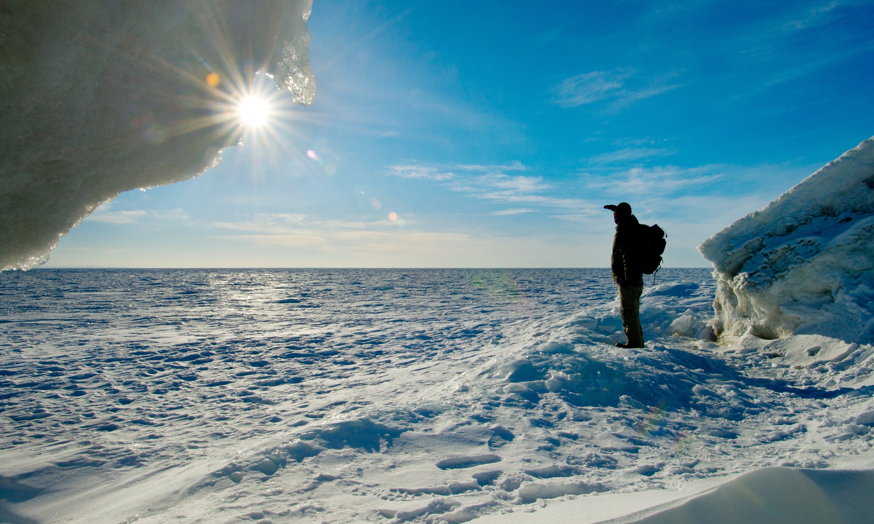 Rugged up on ice float? (Shutterstock.com)