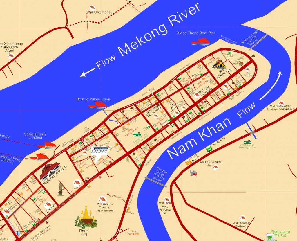 Luang-Prabang-Artisans-Cafe-Location-Map