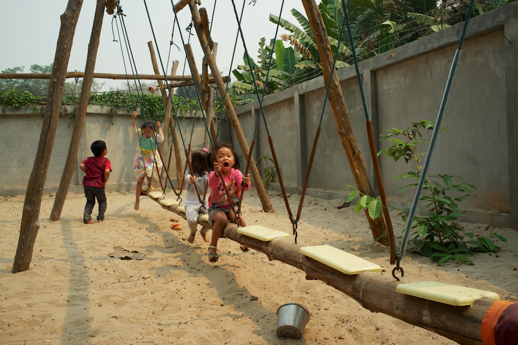 Luang Prabang with Children at Playground