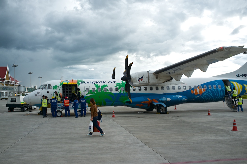 Luang Prabang Laos Airport Bangkok Airways Plane Adventure