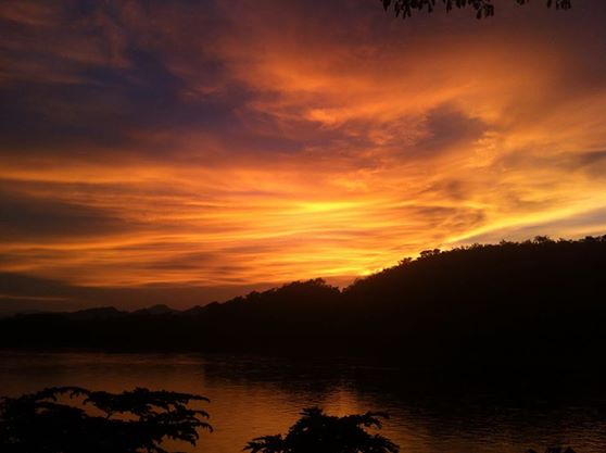 Luang Prabang Laos Sunset