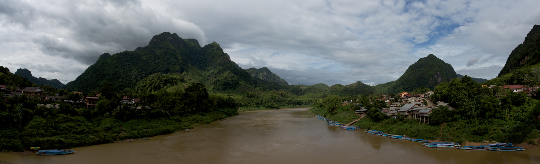 Nong Khiaw Laos panorama
