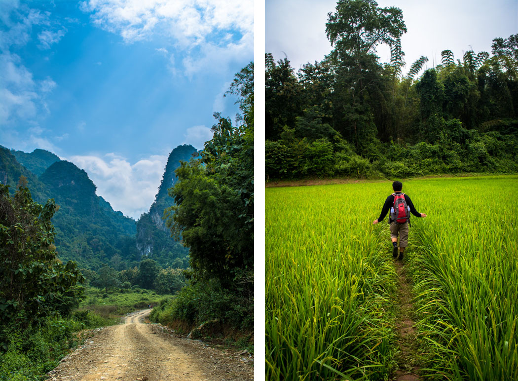 Mountain trek with Tiger Trail in Luang Prabang Laos