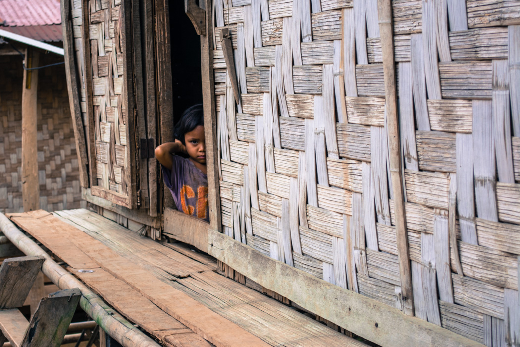 Kids at village homestay with Tiger Trail Luang Prabang Laos