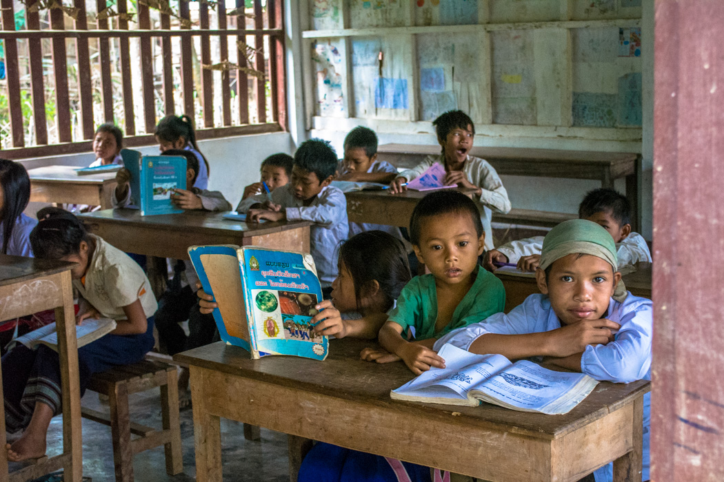 Kids at village homestay with Tiger Trail Luang Prabang Laos