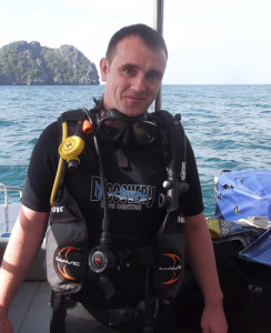 Peter O'Connor diving in Thailand