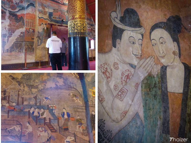 murals at Wat Phumin, Nan