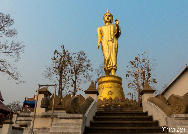 walking Buddha image at Wat Phra That Khao Noi, Nan