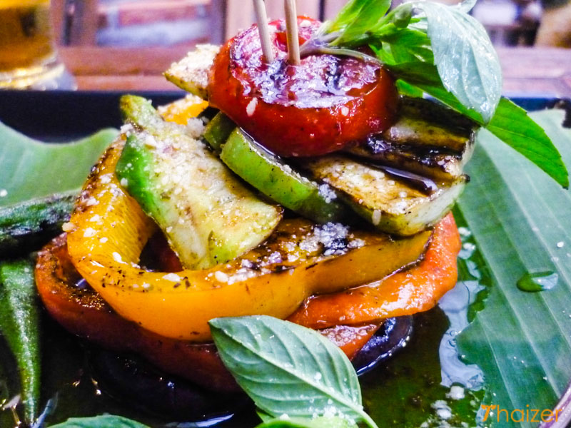 Mixolgy grilled pesto salad