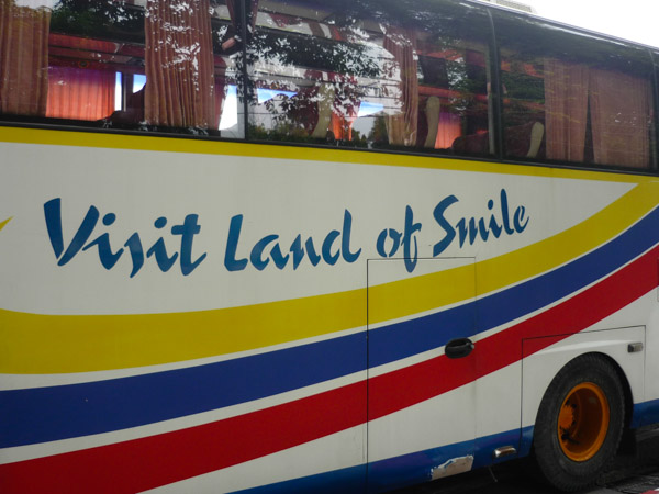 Bus parked up near the Grand Palace, Bangkok