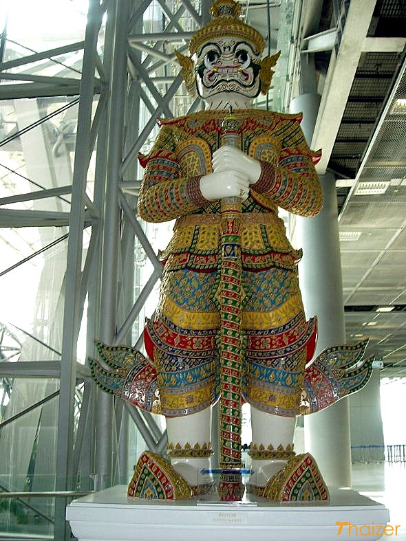 Yaksha giant at Bangkok Suvarnabhumi airport