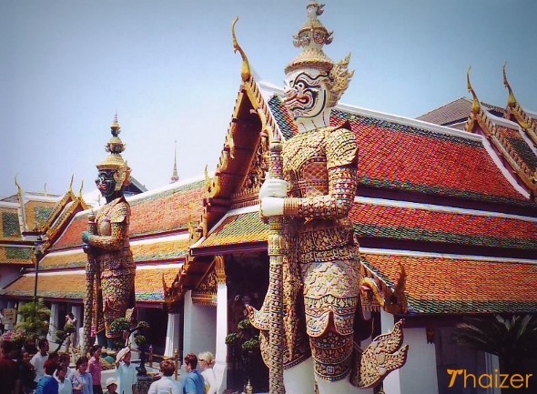 Yaksha guardian warriors at Wat Phra Kaeo, Bangkok