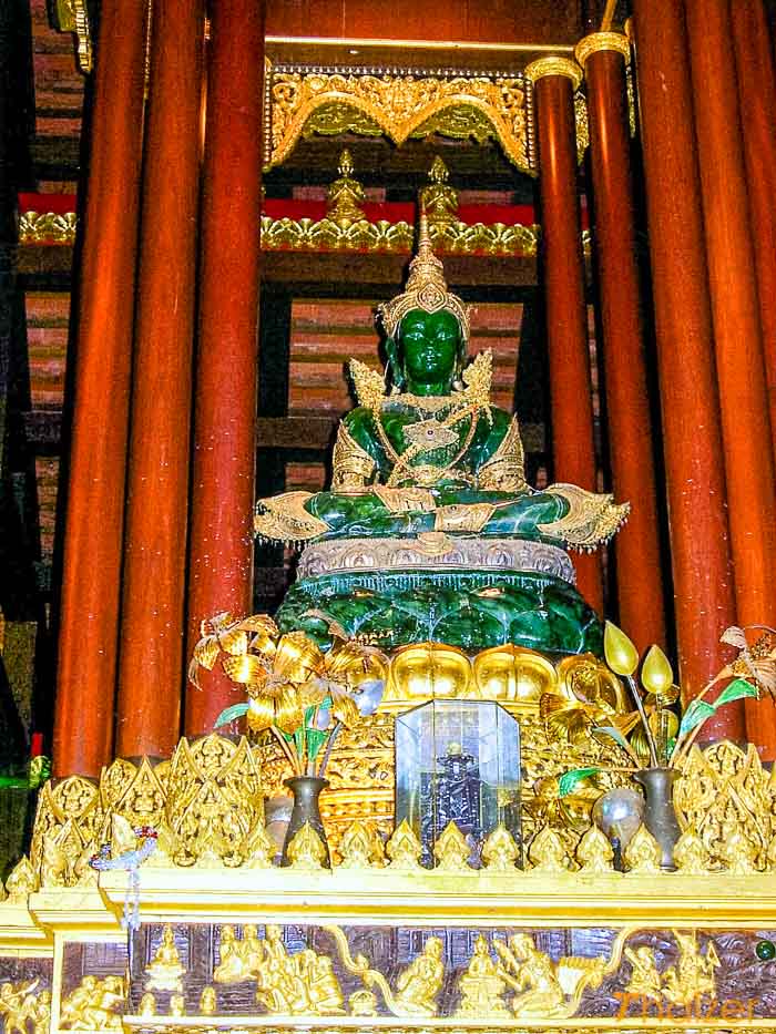 Jade Buddha image at Wat Phra Kaeo, Chiang Rai
