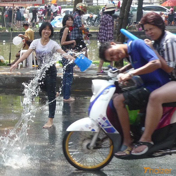 Songkran motorbike
