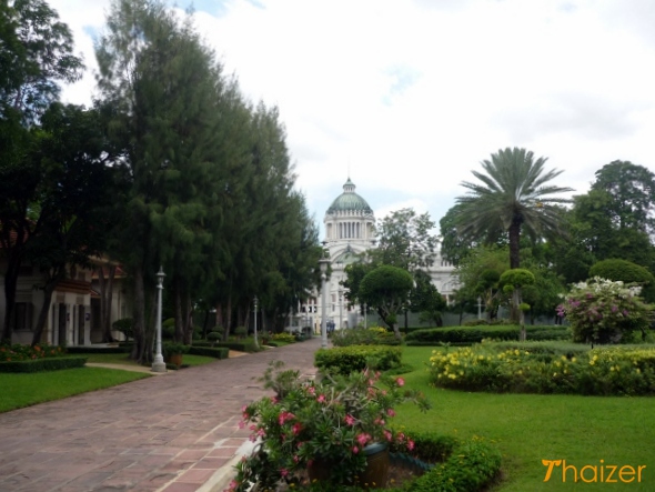 Landscaped gardens near the Royal Elephant National Museum, Bangkok