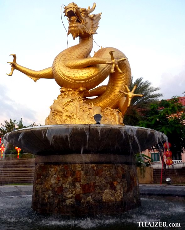 Statue of the Sea Dragon at Queen Sirikit Park in Phuket Town