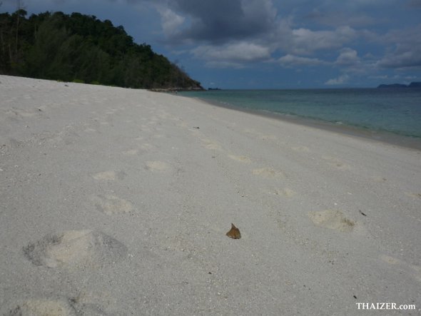 Deserted white sand beach on Ko Adang, near Ko Lipe