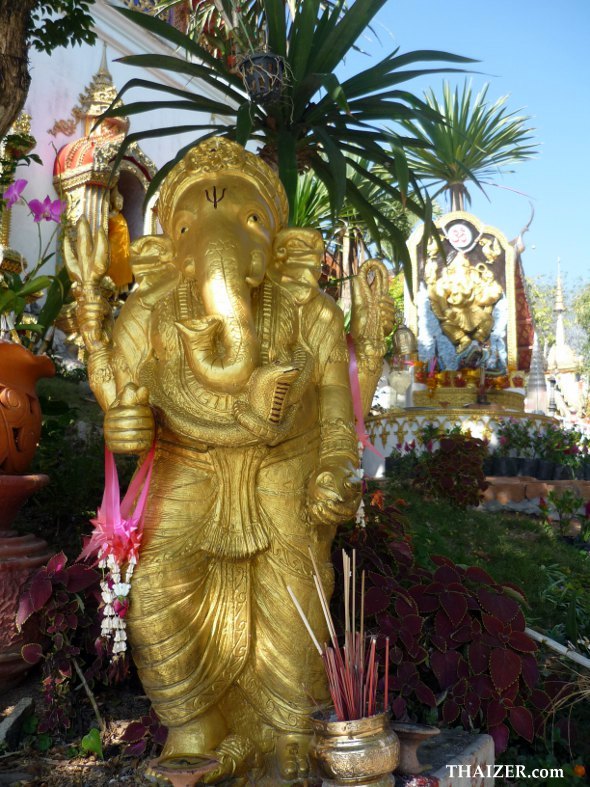 statue of Ganesh at Doi Suthep temple in Chiang Mai