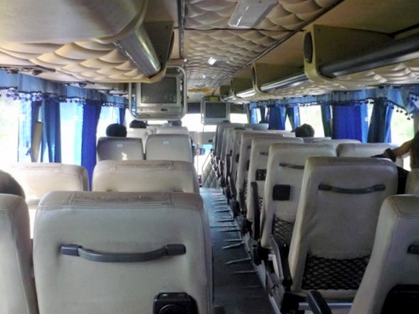 interior of bus