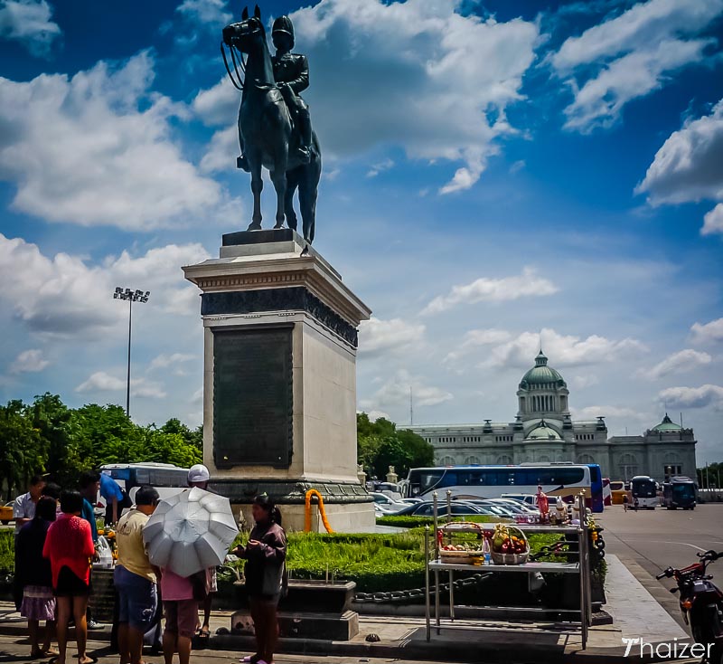 Equestrian statue of King Rama V (King Chulalongkorn) in Bangkok